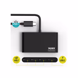 Port Designs 900147 interface hub USB Type-C 5000 Mbit/s Black - Additional view 6