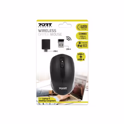 Port Designs 900508 mouse Medical Ambidextrous RF Wireless + USB Type-C 1000 DPI - Additional view 5