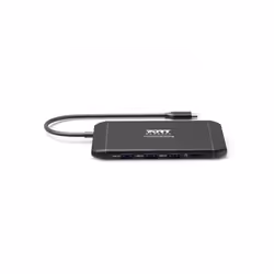 Port Designs 901913 interface hub USB 2.0 Type-C 5000 Mbit/s Black - Additional view 8