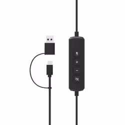Port Designs PORT Connect Pro Lite 250 Headset Wired Head-band Calls/Music USB Type-C / USB Type-A Black - Additional view 7