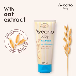 AVEENO Baby Daily Care Nappy Cream 100ml | Suitable for Newborn Baby Sensitive Skin