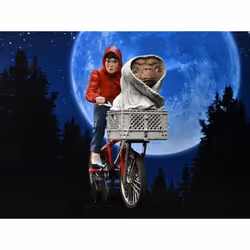 E.T. 40th Anniversary Elliot & E.T. on Bicycle 7" Scale Figure NECA