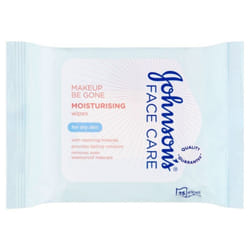 Johnson's Face Care Moisturising 25 Wipes for Dry Skin
