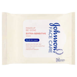 Johnson's Face Care Extra Sensitive 25 Wipes