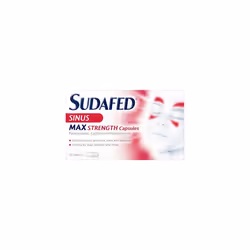 Sudafed Sinus Max Strength Capsules, 16 Capsules