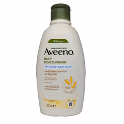 AveenoÃÂ Daily Moisturising Yogurt Body Wash, 300 ml, Vanilla and Oat Scented