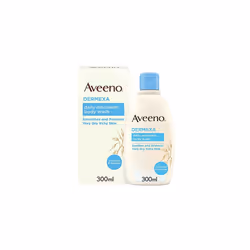 Aveeno Dermexa Daily Emollient Body Wash, Gently cleanses and Soothes, For Very Dry Itchy Also Eczema Prone Skin, 300 ml