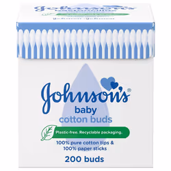 JOHNSONS Baby Cotton Buds, (6 Pack 200PCS) Total 1200