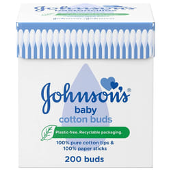 JOHNSONS Baby Cotton Buds, (6 Pack 200PCS) Total 1200