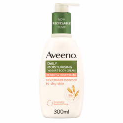 Daily Moisturising Yogurt Body Cream, Apricot & Honey Scent, With Nourishing Oat & Greek Yogurt, 24-Hour Moisturisation, Suit ...