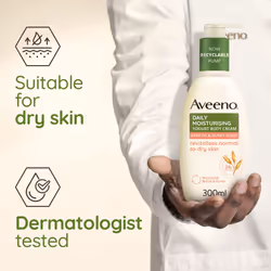Daily Moisturising Yogurt Body Cream, Apricot & Honey Scent, With Nourishing Oat & Greek Yogurt, 24-Hour Moisturisation, Suitable for Dry, Sensitive