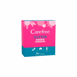Carefree Cotton Fresh Scent Pantyliners, Pack of 56