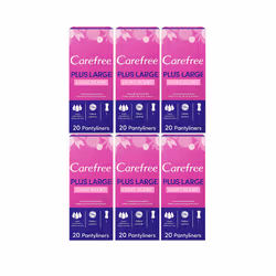 Carefree Plus Large Light Scent Pantyliners 6x 20 pack *IMPORT*