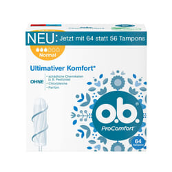 ProComfort Normal Tampon for Medium to Stronger Days, Ultimate Comfort* and Reliable Protection, Pack of 64