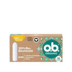 Organic Normal Tampon 100% Organic Cotton for Medium to Stronger Days for Natural Protection Pack of 16