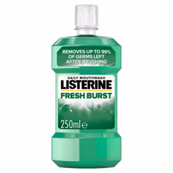 Listerine Essentials Fresh Burst Mouthwash 250ml (Pack of 6)