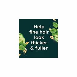 Volumising Fresh Greens Scalp Soothing Mint, Cucumber and Rosemary Shampoo for Fine Hair 300ml