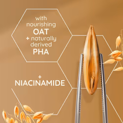 Skin Renewal Gentle Body Scrub, Exfoliates & Visibly Renews Rough, Dry & Bumpy Skin, with Prebiotic Oat, Naturally Derived PHA & Niacinamide, Suitable