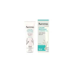 Face CALM+RESTORE Oat Rich Balm, Deeply Moisturises, For Very Dry & Irritated Skin, With Soothing Triple Oat Complex & Ceramides, Unscented, 50ml