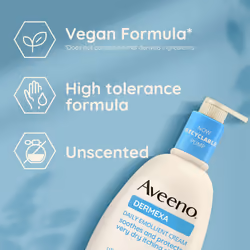 Dermexa Daily Emollient Cream (1x 300ml), Emollient Cream Enriched with Triple Oat Complex and Ceramides, Soothing Relief from Dry, Itchy Skin Prone