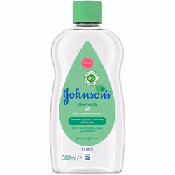 JOHNSON'S Aloe Vera Baby Oil 300ml â Leaves Skin Soft and Smooth â Ideal for Delicate Skin