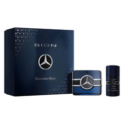 Mercedes-Benz Sign Fragrance Gift Set for Men - 2 Pc Set 3.4 Fl Oz Eau De Parfum Spray  2.6 Oz Body Deodorant Stick - Luxury Long Lasting Perfume Perf