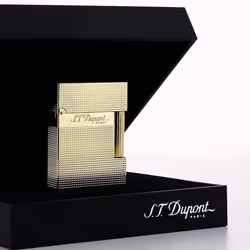 S.T. Dupont Ligne 2 Small Lighter Microdiamond Yellow Gold, D-C18692