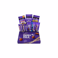 Cadbury Dairy Milk Big Night In Chocolate Hamper, Gift Box of 10 Assorted Chocolate Bars and Bags, 1.04 Kg Bulk Box, Selectio ...