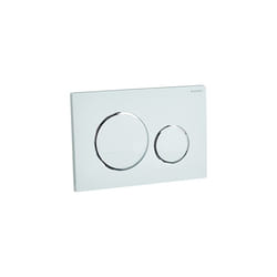 geberit g115882KJ1 Sigma 20 Dual Flush 16 8 gPF Actuator Plate WhitePolished chrome