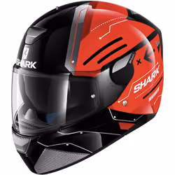 Shark Skwal Warhen Full Face Helmet Black / Red / Black - S