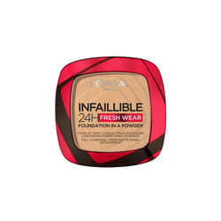 L'OrÃ©al Paris Infallible 24H Fresh Wear Foundation in a Powder, Full-coverage, Longwear, Weightless Smooth Finish, Water-proof and Transfer-proof,