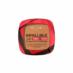 L'OrÃ©al Paris Infallible 24H Fresh Wear Foundation in a Powder, Full-coverage, Longwear, Weightless Smooth Finish, Water-pro ...