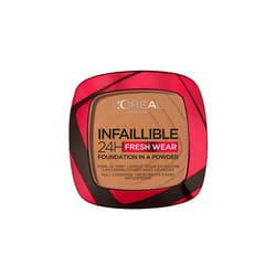 L'OrÃ©al Paris Infallible 24H Fresh Wear Foundation in a Powder, Full-coverage, Longwear, Weightless Smooth Finish, Water-proof and Transfer-proof,
