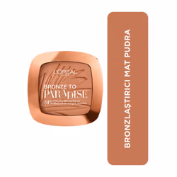 L'Oreal Paris Bronzer 02 - Matte Bronzing Pressed Powder, Shimmer Free, Medium