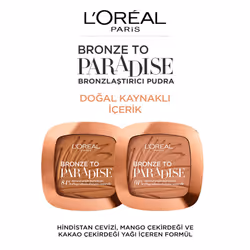 L'Oreal Paris Bronzer 02 - Matte Bronzing Pressed Powder, Shimmer Free, Medium