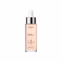 L'Oreal Paris True Match Tinted Serum Foundation, 1% Hyaluronic Acid, Hydrating Formula, Replumps Skin in 1 Hour for a Natura ...