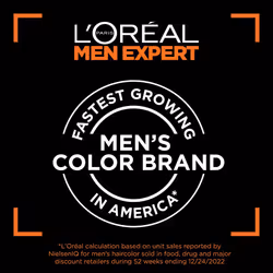 LOreal Paris Men Expert One Twist Mess Free Permanent Hair Color  Mens Hair Dye to Cover Grays  Easy Mix Ammonia Free Application  Medium Br