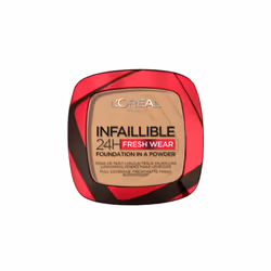 L'OrÃ©al Paris Infallible 24H Fresh Wear Foundation in a Powder, Full-coverage, Longwear, Weightless Smooth Finish, Water-pro ...