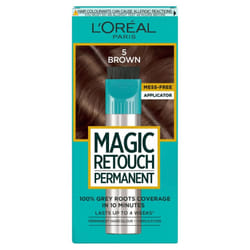 Magic Retouch Permanent Root Concealer, Touching Up Grey Hair Dye, 5 Brown, 1 Count (Pack of 1)