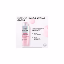 Elvive Glycolic Gloss Shampoo, With Gloss Complex and Glycolic Acid, Fills and Seals Hair Fibres, For Long-lasting, Smooth and Shiny Hair, Sulphate