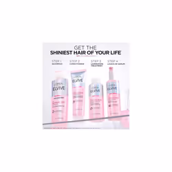 Elvive Glycolic Gloss Shampoo, With Gloss Complex and Glycolic Acid, Fills and Seals Hair Fibres, For Long-lasting, Smooth and Shiny Hair, Sulphate - Additional view 6