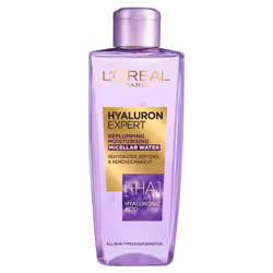 Hyaluron Expert Replumping Micellar Water, Concentrated Hyaluronic acid, effectively removes makeup on face and eyes, hydrate ...