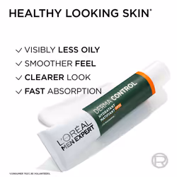L'OrÃ©al Men Expert Derma Control Oil-Control Moisturiser SPF30, Daily Face Hydration & UV Protection, Reduces Imperfections, For Oily Skin, 40ml
