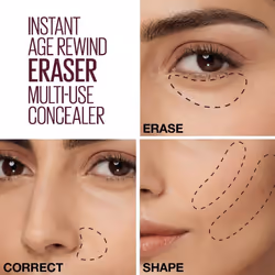 Maybelline Concealer Instant Anti Age Eraser Eye Concealer, Dark Circles and Blemish Concealer, Ultra Blendable Vegan Formula 03 Fair