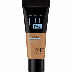 New York - Matte and Poreless Fluid Tone on Tone Fit Me - Shade: 340 Cappuccino, NU