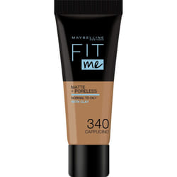New York - Matte and Poreless Fluid Tone on Tone Fit Me - Shade: 340 Cappuccino, NU
