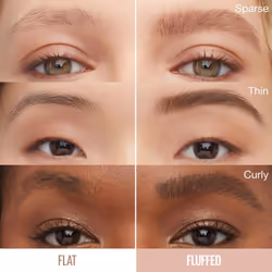 New York Superfluff Brow Mousse, Soft, Full Brows, All Day Wear, Airy Volumising Mousse, Stiff Resistant, Flake Resistant, Deep Brown (Shade 260) - Additional view 4