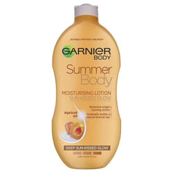 Garnier Summer Body Gradual Tan Moisturiser Deep 400 ml, For A Radiant, Sun Kissed Glow, Suitable For Face & Body, 24 Hour Hydration & A Natural Even