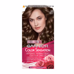 Color Sensation Brown Hair Dye Permanent 5.0 Luminous Light Brown (Packaging may vary)