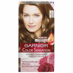 3 x Garnier Color Sensation Intense Permanent Colour Cream 6.0 Precious Light Brown